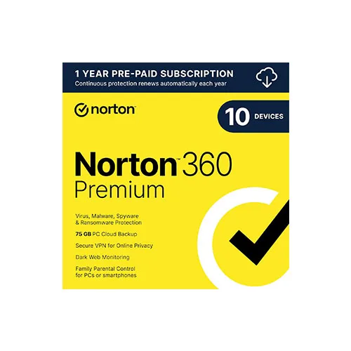 Norton 360 Premium, Antivirus Software -10 Devices with Auto Renewal 2025