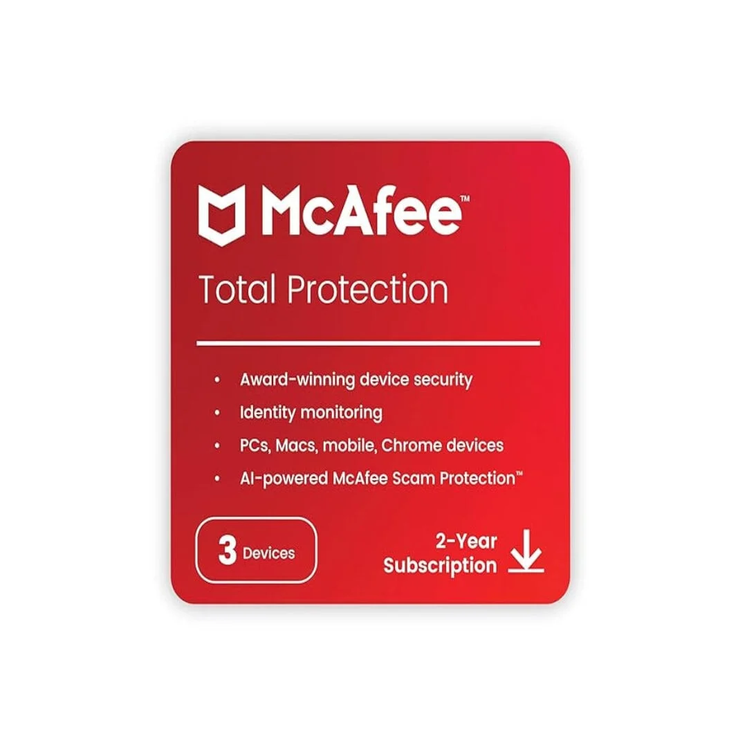 McAfee Total Protection 2025 | 3 Device, 2 Year