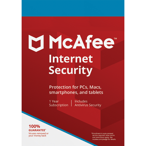 McAfee Internet Security – 1-Year / 1-Device