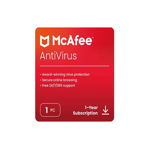 McAfee AntiVirus Protection | 1 PC – 2025